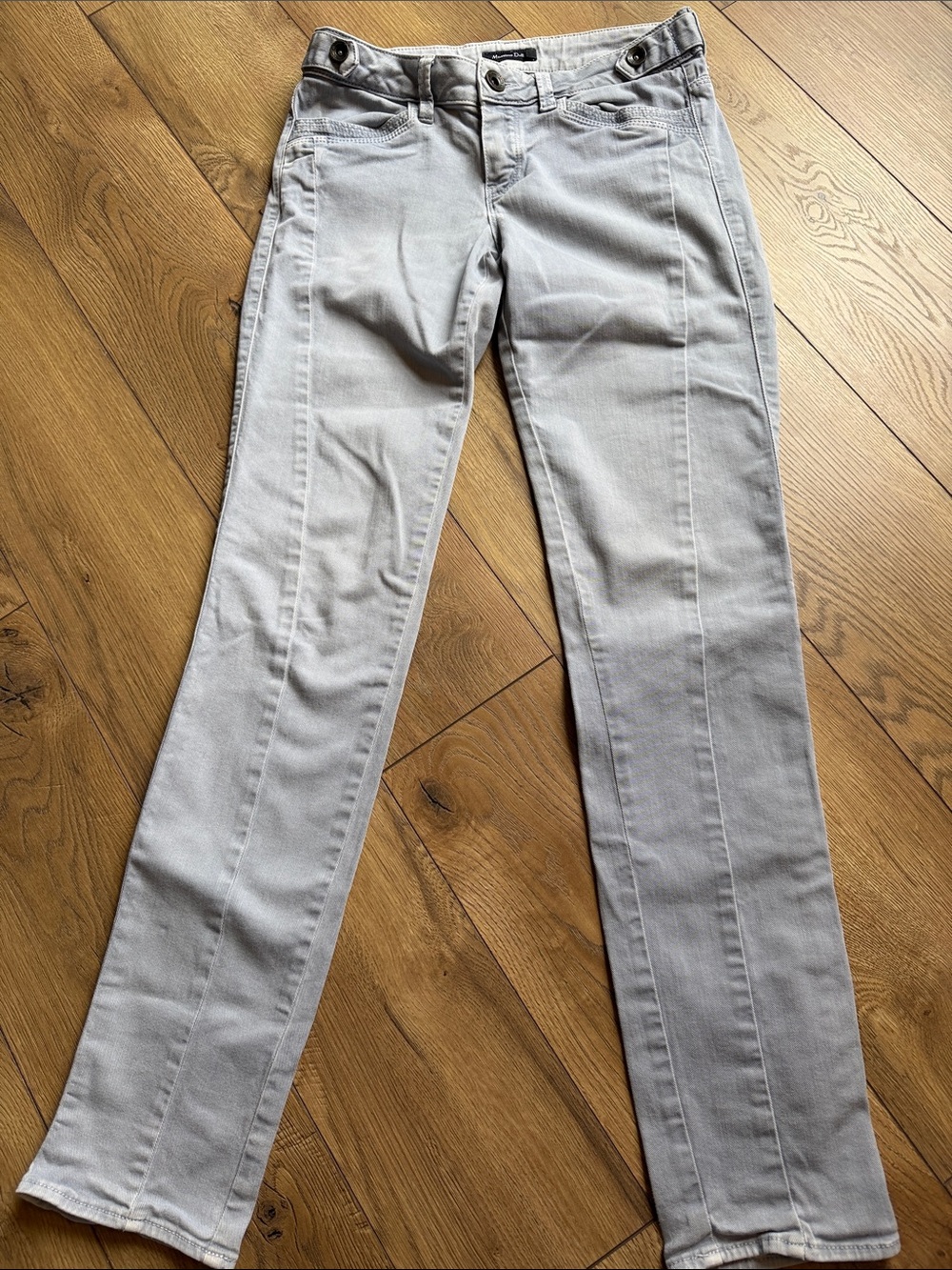 Massimo Dutti Light Gray Skinny Jeans